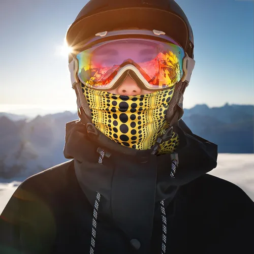 Miniatura 4 de Achiou - Pasamontañas, máscara facial, para hombres o mujeres, máscara de cara completa con capucha, para nieve, motocicleta, correr, clima frío