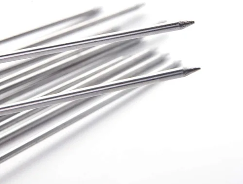 Miniatura 7 de IMEEA Brochetas dobles para asar brochetas gruesas de acero inoxidable con mango de madera, 16.5 pulgadas