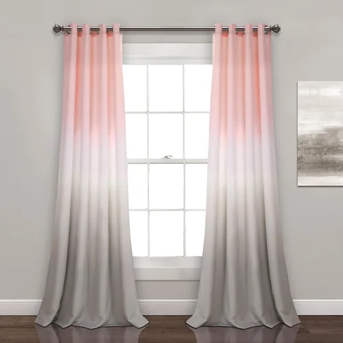 Miniatura 12 de Lush Decor Cortinas Ombre Fiesta con Filtro de Luz Juego de Paneles para Ventana para Sala, Comedor, Dormitorio (Par), 52" An x 84" L, Amarillo