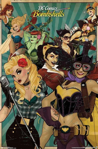 Trends International DC Comics Bombshells - Póster de pared (22.375 x 34 pulgadas)