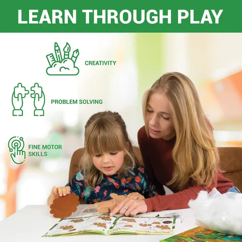 Miniatura 3 de Craftorama Kit de costura para niños, divertido y educativo juego de manualidades de animales para niños y niñas de 7 a 12 años, kit de manualidades