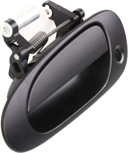 Miniatura 6 de KarParts360 Para Honda Civic 2002 2003 2004 2005 Manija de puerta exterior delantera, lado del conductor, negro liso con orificio para llave