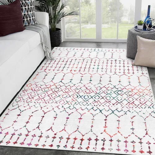 Miniatura 23 de Lahome Alfombras marroquíes para pasillos 2x8 Beige Alfombra de pasillo lavable antideslizante resistente a las manchas Alfombra de cocina