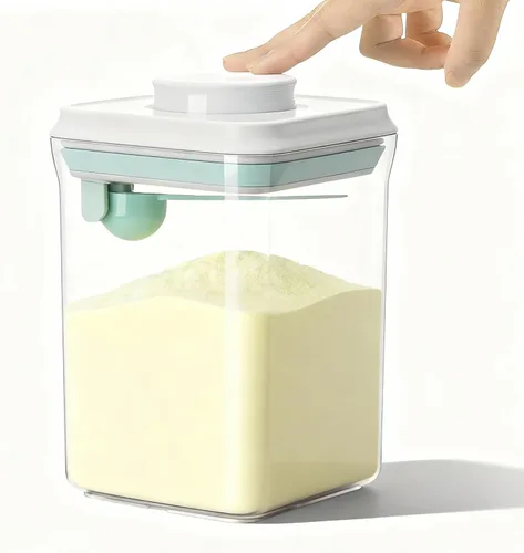 Miniatura 14 de Recipiente hermético de almacenamiento de alimentos con tapas, sin BPA para espagueti, cereales, harina, arroz, organizador de cocina