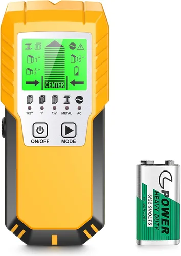 Miniatura 8 de Detector de pernos Sensor de pared Escáner de pared - Detector de pernos 5 en 1 con sensor electrónico, escáner de pared con pantalla LCD