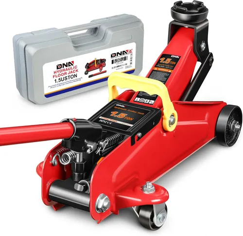 Miniatura 18 de DNA Motoring TOOLS-00234 Gato Hidráulico de Carretilla de Perfil Bajo para Servicio/Piso, Capacidad de 2 Toneladas (4000 libras), Rango de Elevación