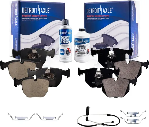 Miniatura 36 de Detroit Axle - Pastillas de Freno para Nissan Altima Sentra 350Z Juke INFINITI G35, Pastillas de Freno Cerámica Delanteras y Traseras Reemplazo