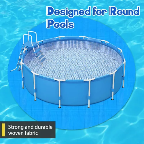 Miniatura 4 de Boao Almohadilla de revestimiento de piscina de 18 pies para piscinas sobre el suelo, lona para proteger la piscina inflable, tela debajo del suelo