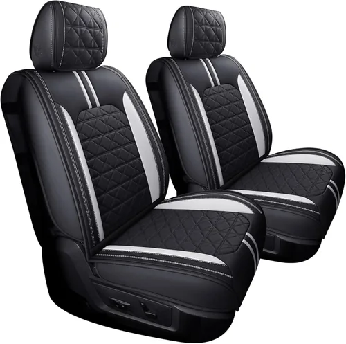 Miniatura 13 de YIERTAI - Fundas de asiento para Dodge RAM, camionetas 2009-2025 2026, 1500/2500/3500HD, Set completo, solo para asientos delanteros, de doble 2