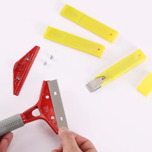Miniatura 6 de Bates- Cuchillas raspadoras de repuesto, 4 pulgadas, 30 piezas, cuchillas raspadoras, hoja raspadora de piso, cuchillas de afeitar de repuesto