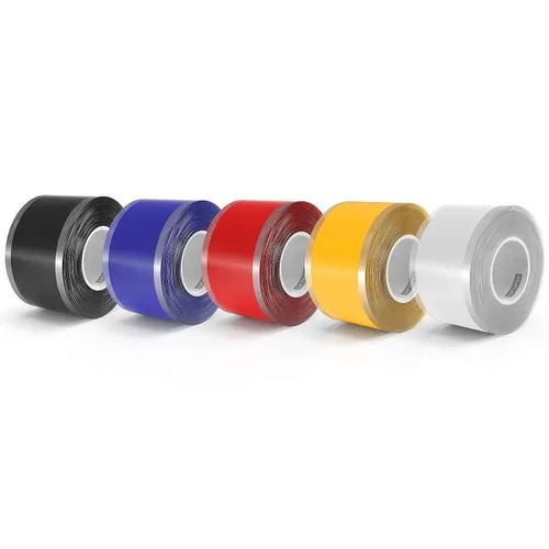 Miniatura 9 de Cinta de silicona autoadherente LLPT de 1 pulgada x 17 pies, cinta de envoltura autoadhesiva para reparación de emergencia de manguera, manillar