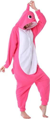Miniatura 3 de dressfan - Pijama disfraz de caricatura tiburón gris, unisex, para adultos, niños, adolescentes, mujeres y hombres