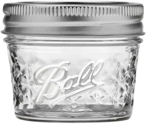 Miniatura 2 de Ball Frascos de Gelatina de Cristal Acolchado de Boca Ancha con Tapas y Bandas, Usados para Enlatado, Encurtido, Jugo, Mermelada, Gelatina