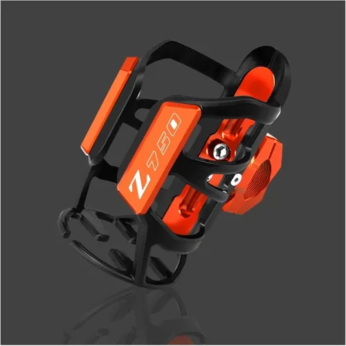 Miniatura 17 de Z - Accesorios CNC para motocicleta Kawasaki Z750 Z900 Z750R/750S ajustable para botella de agua de bebidas soporte X (color Z750 negro)