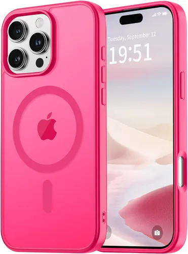 Miniatura 32 de vnnink para iPhone 12 y iPhone 12 Pro, funda de teléfono celular translúcida con protección contra caídas de grado militar, mate magnética