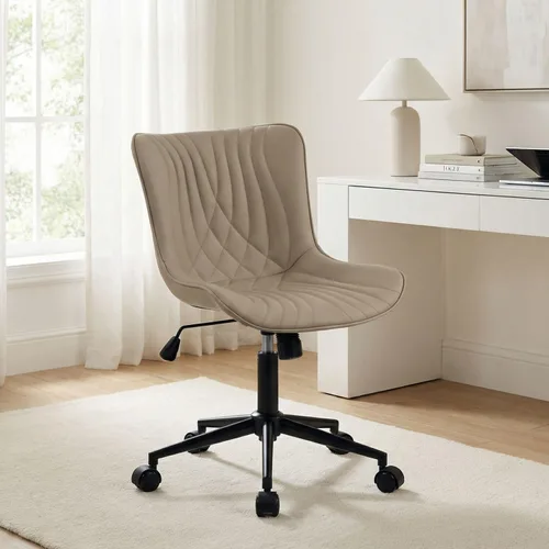 Miniatura 7 de YOUNIKE Silla de Oficina, Silla de Escritorio con Ruedas, Sillas de Tarea de Computadora para Oficina en Casa, Silla de Tocador Moderna Acolchada