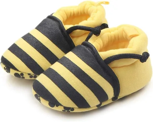 Miniatura 4 de Bonitos y seguros zapatos de Save Beautiful Cute de dibujos animados para bebé, unisex, forrados, de algodón antideslizante y suela suave