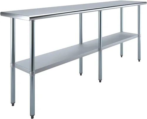 Miniatura 22 de Mesa de trabajo de acero inoxidable, mesa de metal