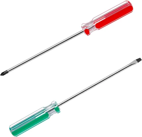 Miniatura 9 de 2 destornilladores para máquina de coser, destornillador Phillips de 0.236 in y puntas de cabeza plana, juego de destornilladores rechonchos