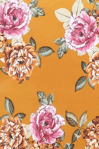 Miniatura 4 de Vestido largo de fiesta súper elástico para mujer, estampado floral, manga 34, cuello en V