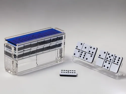 Miniatura 3 de Juego de dominó El Catire con estantes de Luxe Dominoes