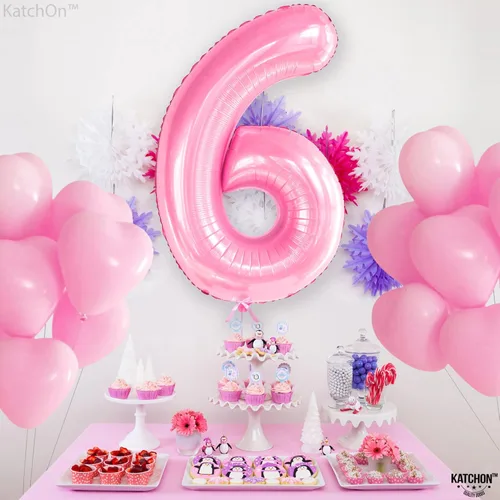 Miniatura 523 de KatchOn, Globo grande azul número 2 de 40 pulgadas Decoraciones de cumpleaños de Baby Shark para niño de 2 años Globo azul número 2 Globo