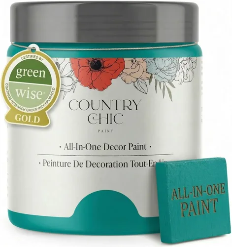 Miniatura 124 de Country Chic Pintura todo en uno estilo tiza para muebles, gabinetes, decoración del hogar, ecológica, acabado mate, imprimación incorporada y capa