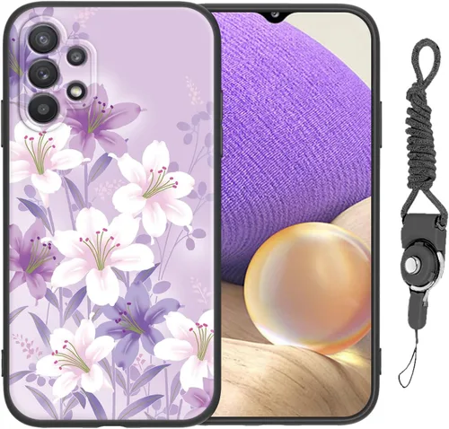 Miniatura 17 de Funda para Galaxy A51 5G (no compatible con la versión A51 4G) con correa de cordón, para niñas y mujeres, diseño lindo de anime, funda de silicona