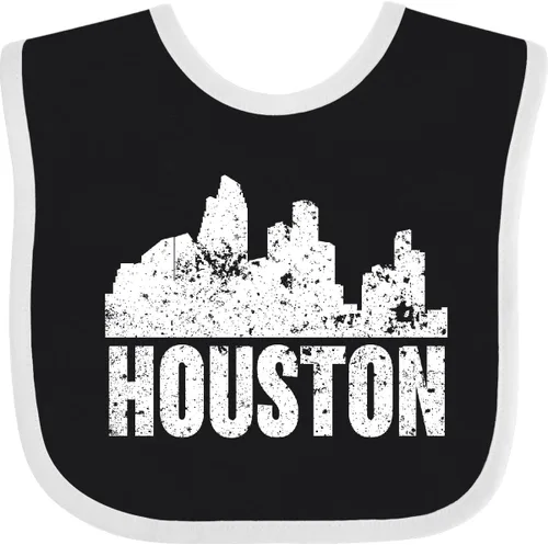 Miniatura 13 de inktastic Houston Skyline Grunge Baby Bib