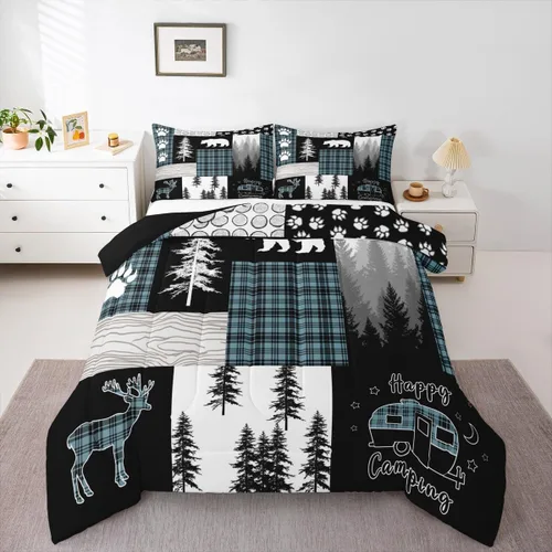 Miniatura 52 de Erosebridal Juego de ropa de cama con diseño de mariposas de dibujos animados, decoración de habitación de niñas, animales salvajes, mariposas rosas