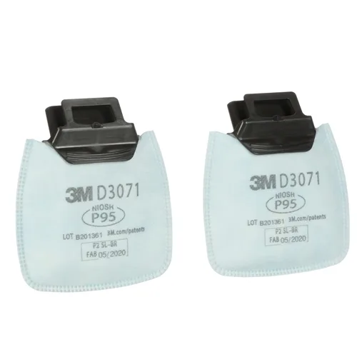 3M Filtro respirador P95, protección Secure Click D3071 contra ciertas partículas a base de aceite y sin aceite, aprobado por NIOSH, doble flujo