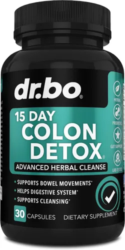 Limpiador de colon desintoxicante para descarga de peso, pastillas de limpieza intestinal de 15 días y probióticos, laxante natural rápido para