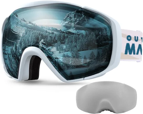 Miniatura 10 de OutdoorMaster Gafas de esquí con cubierta, gafas de nieve para snowboard OTG antivaho