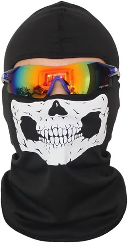 Miniatura 6 de 4 máscaras de calavera para la cabeza, bandana para Halloween, pasamontañas, transpirables, polaina para el cuello, bufanda para montar