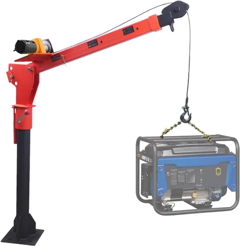 RUGCEL WINCH Nueva grúa plegable montada en camioneta de 1100 lb, con cabrestante eléctrico de 3500 lb 12V, grúas de pluma para camioneta de