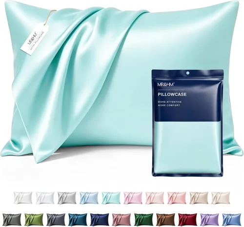 Miniatura 41 de MR&HM - Funda de almohada de satén 16- verde floral