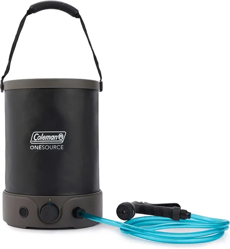 Coleman OneSource Equipo de camping recargable al aire libre: ducha de campamento, aspiradora inalámbrica, ventilador, altavoz y opciones de bomba