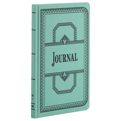 Boorum & Pease® Libreta de cuentas, diario, 16 libras, 12 1/8" x 7 5/8", 300 páginas, azul