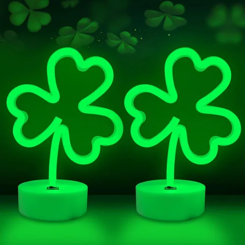 Miniatura 11 de BRIGHTDECK Decoraciones del Día de San Valentín, 2 paquetes de letreros de neón en forma de corazón, luces LED rosas, baterías incluidas