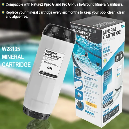 Miniatura 4 de W28135 - Kit de piezas de repuesto para cartucho mineral para filtro de piscina Zodiac Nature2 en tierra, todos los buques G35, para modelos