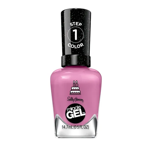 Miniatura 40 de Sally Hansen Miracle Gel Supercharged Pinks Esmalte de uñas Fórmula similar a gel de calidad de salón, sistema de dos pasos, no necesita luz UV