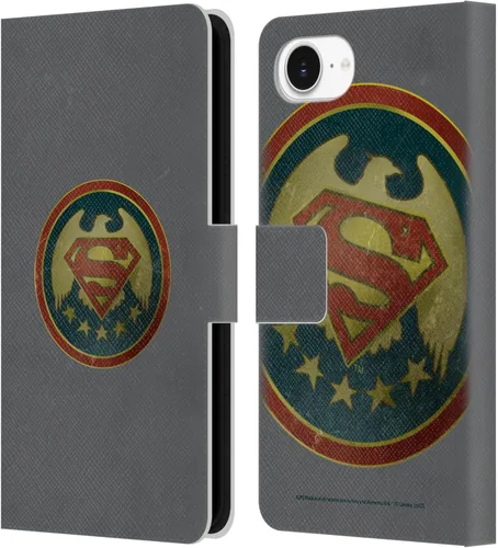 Miniatura 74 de Head Case Designs Funda de piel con licencia oficial de Superman DC Comics con logotipos negros y rojos compatible con Apple iPhone 11