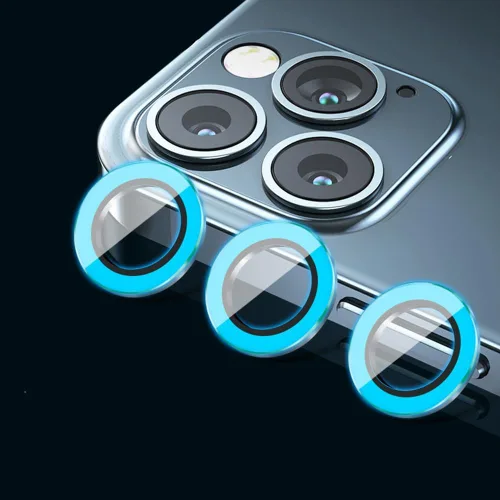 Miniatura 68 de Compatible con iPhone 11 Pro/11Pro Max/12 Pro Luminous Camera Lens Protector Ultra Thin Película de vidrio templado Protector de pantalla de cámara