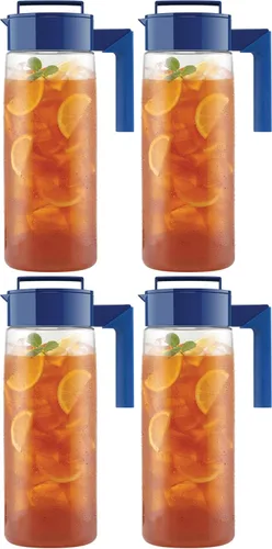 Miniatura 10 de Takeya Jarra hermética – Jarra hermética de uso diario para té helado y más – Jarra transparente con tapa – Esencial de cocina ligero – Utensilios