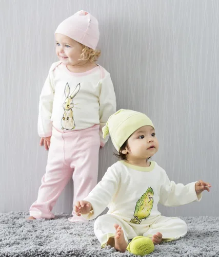 Miniatura 3 de Babysoy Mameluco de manga larga con estampado animal orgánico para recién nacido