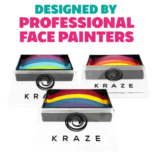 Miniatura 8 de Kraze FX Dome Stroke The Royal Family - Cleopatra (0.88 oz), pintura profesional de cara y cuerpo de un solo trazo, pintura facial y corporal