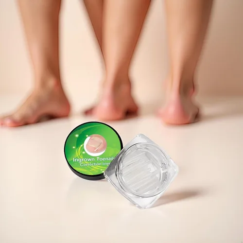 Miniatura 6 de Kit de 10 tiras correctoras de uñas encarnadas blancas, herramienta de pedicura gruesa, tira alisadora de uñas para hombres y mujeres, herramienta