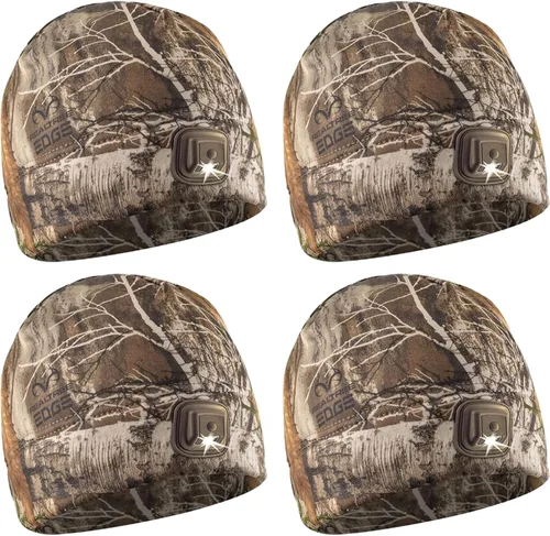 Miniatura 10 de POWERCAP - Sombrero LED con luz de 150 lúmenes, forro polar recargable con faro incorporado brillante, impermeable, cálido, talla única Mossy Oak