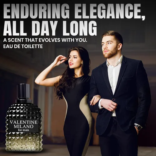 Miniatura 5 de Perfume para hombre, San Valentín, Milano, Eau de Toilette, 3.4 fl oz/3.4 fl oz, colonia masculina en aerosol natural, fragancia de larga duración