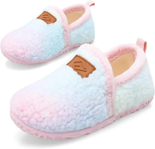 Miniatura 7 de Lefflow - Pantuflas para niños y niñas, zapatos de casa sin cordones para bebés, zapatos ligeros para caminar al aire libre